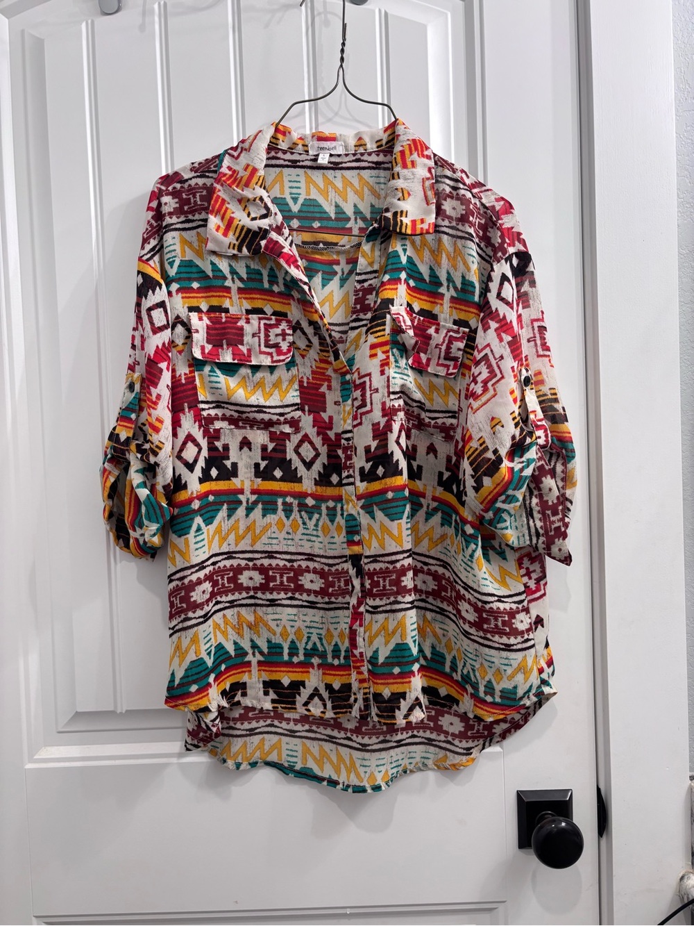 Women’s Aztec Pattern Shirt in Multi-Color